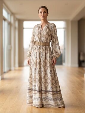 h&m boho dress H&M | Dresses | Hm Green Boho Chic Maxi Dress Size M